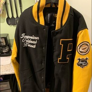 Men’s xl varsity jacket yellow and black